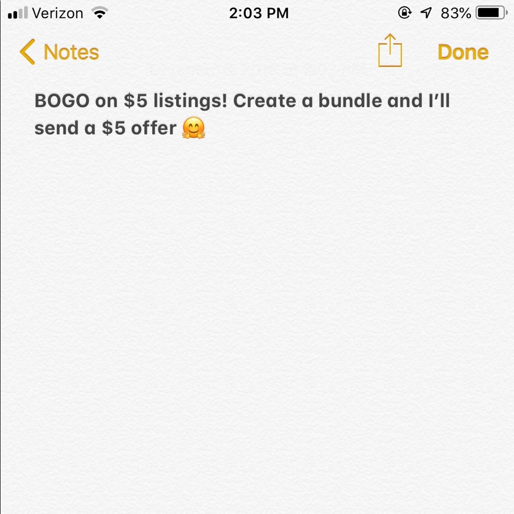 BOGO SALE!